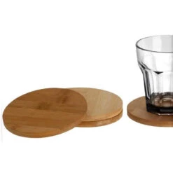 Excellent Houseware Glazenonderzetters Ø6,5 Cm 4 Stuks -Keukenbenodigdheden Winkel 101 0160 2 1 2