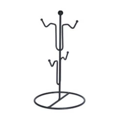 Excellent Houseware 4 Bekers In Metalen Rekje -Keukenbenodigdheden Winkel 101 0541 2 1