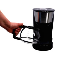 Inventum Koffiezetter 1.25l Zwart/rvs 10 Kopjes -Keukenbenodigdheden Winkel 101 0855 5 1