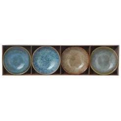 Excellent Houseware Snackschaaltjes Rustiek 4 Stuks 3 Assorti -Keukenbenodigdheden Winkel 101 2485 3 1