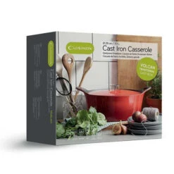 Cuisinox Gietijzeren Braadpan Ø29 Ovaal Volcan Rood Geëmailleerd -Keukenbenodigdheden Winkel 101 3279 3 1