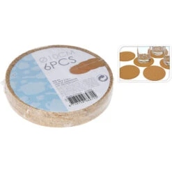 Excellent Houseware Glasonderzetter Kurk 6 Stuks Ø10 X 3 Mm -Keukenbenodigdheden Winkel 101 4000 4 1