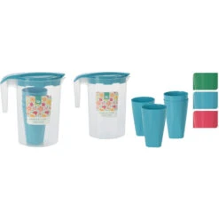 Excellent Houseware Schenkkan Met 4 Glazen 3 Assorti 9 Excellent Houseware Schenkkan Met 4 Glazen 3 Assorti -Keukenbenodigdheden Winkel 101 6990 4 1