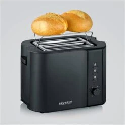 Severin Broodrooster 800W Mat-zwart RVS AT 9552 -Keukenbenodigdheden Winkel 101 9552 4 1