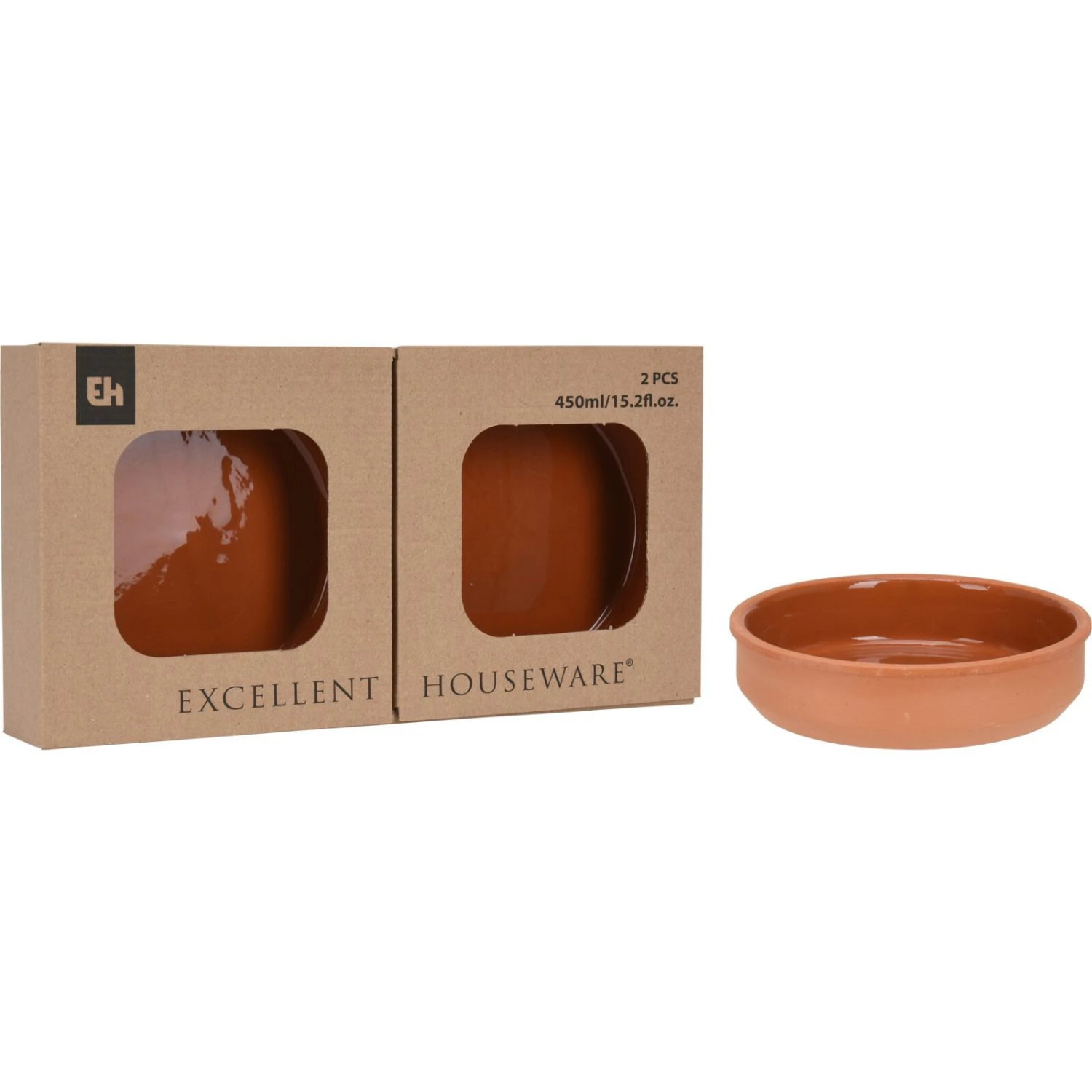 Excellent Houseware Tapasschalen Terracotta 2 Stuks 5 Excellent Houseware Tapasschalen Terracotta 2 Stuks - Afbeelding 3