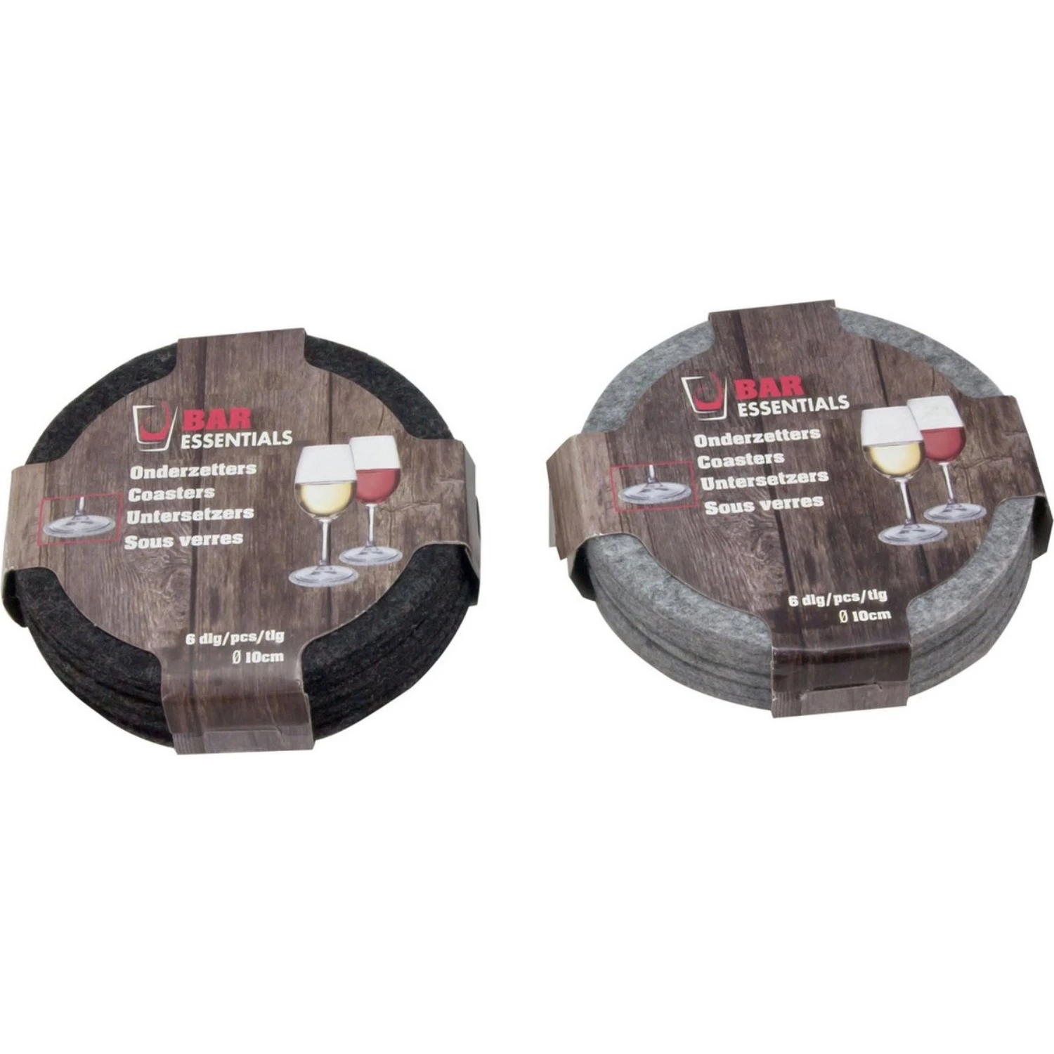 Onderzetter Vilt Rond 10cm Set Van 6 3 Onderzetter Vilt Rond 10cm Set Van 6