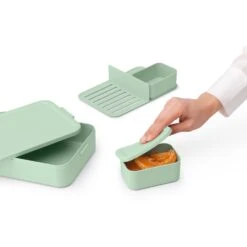 Brabantia Make & Take Bento Lunchbox Groot Jade Groen -Keukenbenodigdheden Winkel 102 3527 5 1