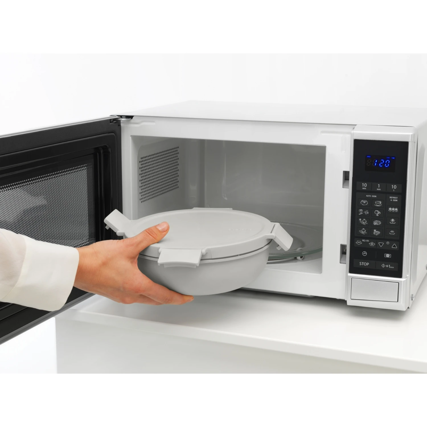 Brabantia Make En Take Salade Lunchkom 1,3 Liter Lichtgrijs 7 Brabantia Make En Take Salade Lunchkom 1,3 Liter Lichtgrijs - Afbeelding 5