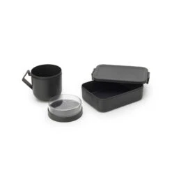 Brabantia Make En Take Lunchset 2 Delig Dark Grey -Keukenbenodigdheden Winkel 102 6665 2 1 1