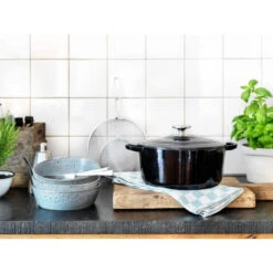 BK Bourgogne Braadpan Ø24 Cm Aqua Blue -Keukenbenodigdheden Winkel 102 7527 3 1