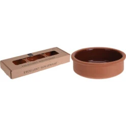 Excellent Houseware Tapasschalen Terracotta3 Stuks -Keukenbenodigdheden Winkel 102 8083 3 1