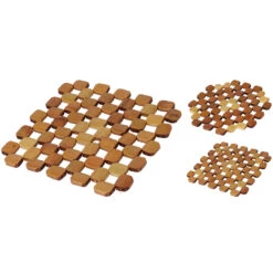 Onderzetter Bamboe 2 Assorti Vormen