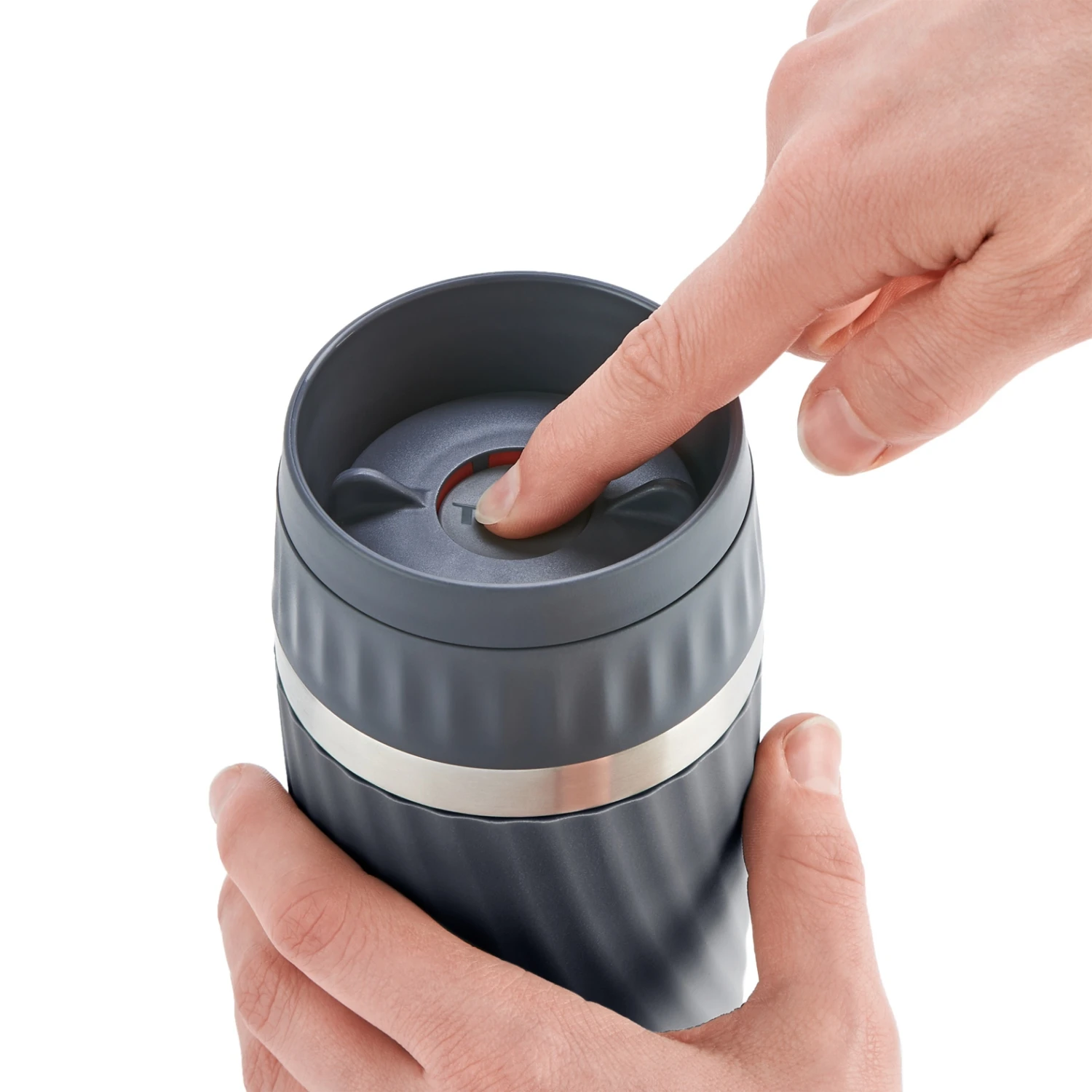 Tefal Travel Mug Easy Twist Isoleerbeker Antraciet 5 Tefal Travel Mug Easy Twist Isoleerbeker Antraciet - Afbeelding 3