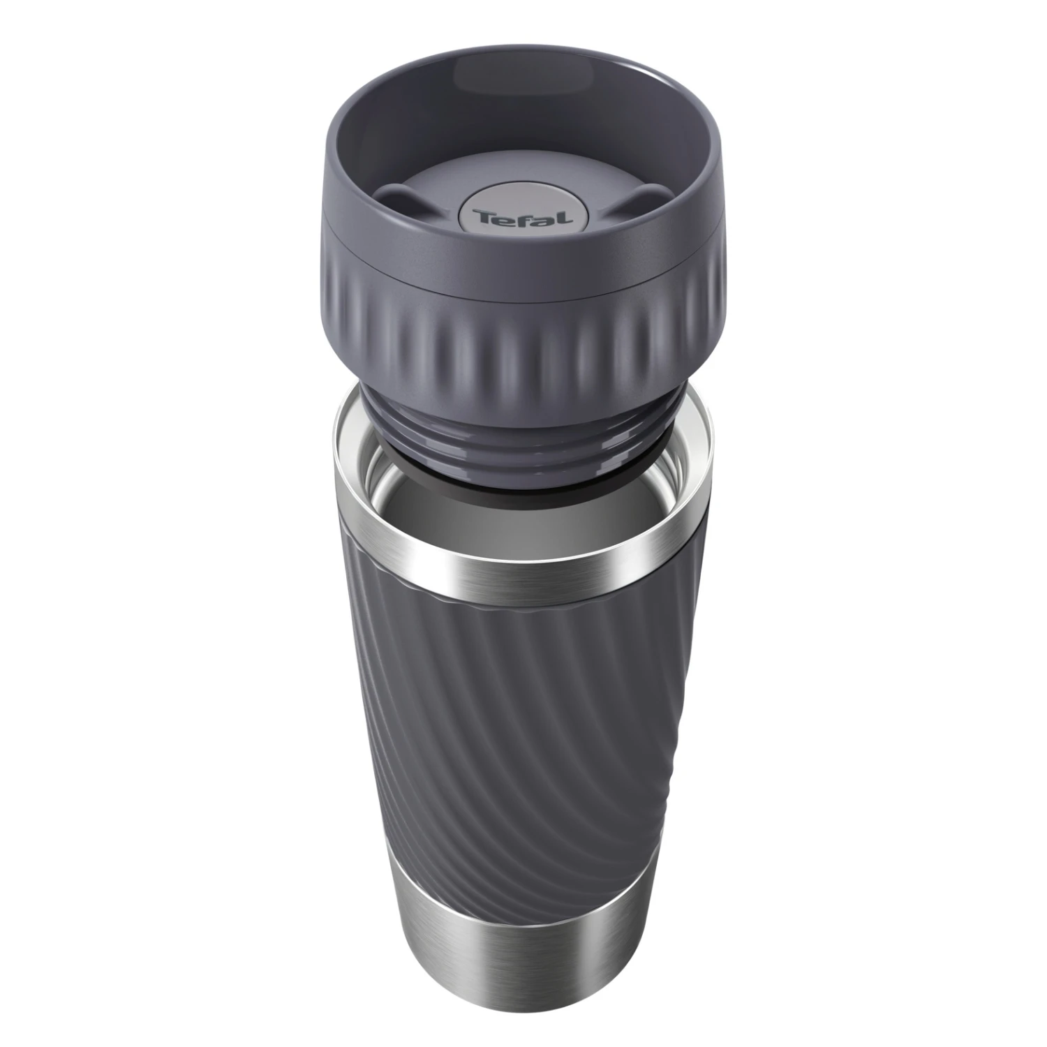 Tefal Travel Mug Easy Twist Isoleerbeker Antraciet 6 Tefal Travel Mug Easy Twist Isoleerbeker Antraciet - Afbeelding 4