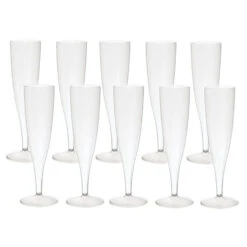 Duni Champagneglazen Crystallo Plastic 10 Stuks -Keukenbenodigdheden Winkel 105 0145 3 1