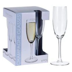 Champagneglas Set 4 Stuks 7 Champagneglas Set 4 Stuks -Keukenbenodigdheden Winkel 105 0300 1