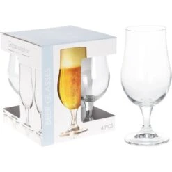 Bierglas 370Ml Set 4 Stuks -Keukenbenodigdheden Winkel 105 0320 1