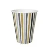 Bekers Stripes Black & Gold 24 Cl 10 Stuks -Keukenbenodigdheden Winkel 105 1226 1