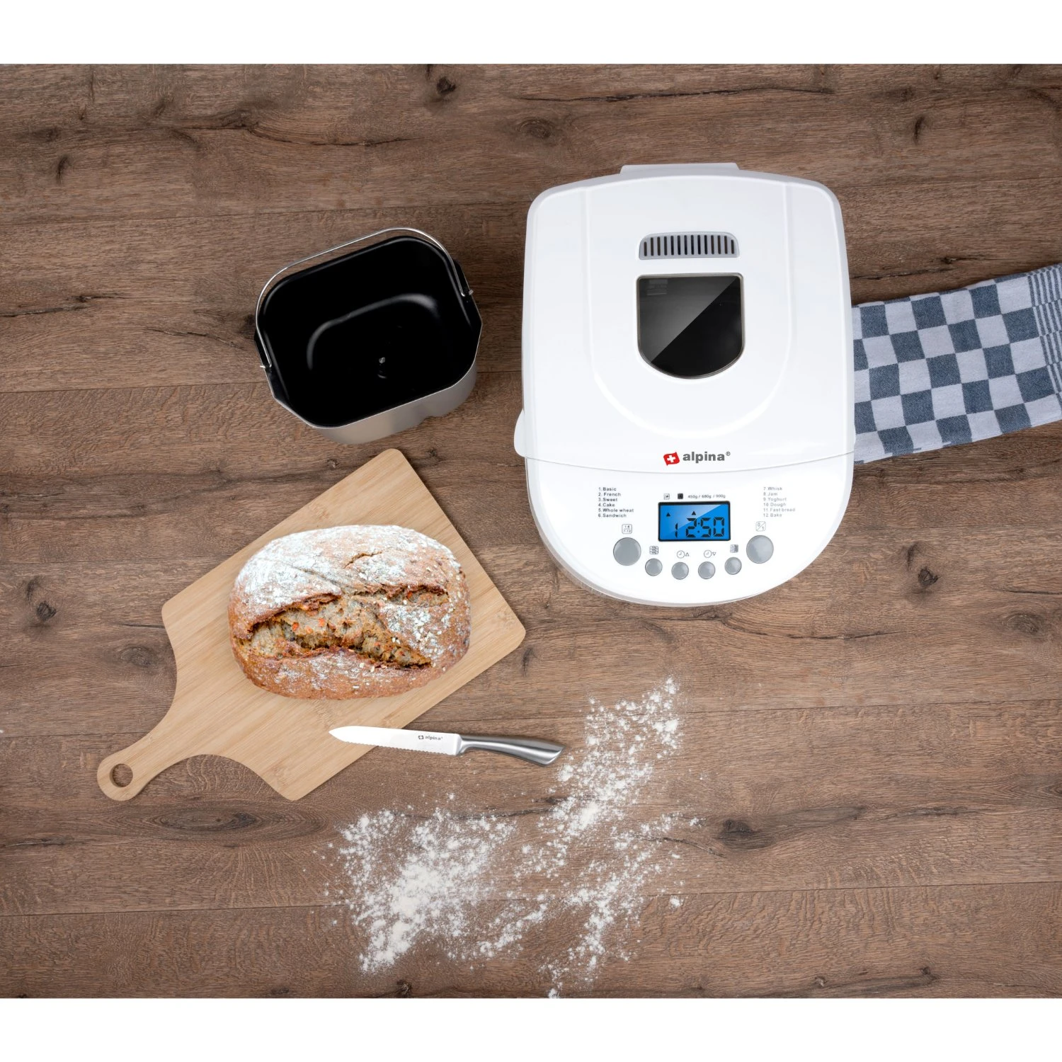Alpina Broodbakmachine 2L 230V 11 Alpina Broodbakmachine 2L 230V - Afbeelding 9