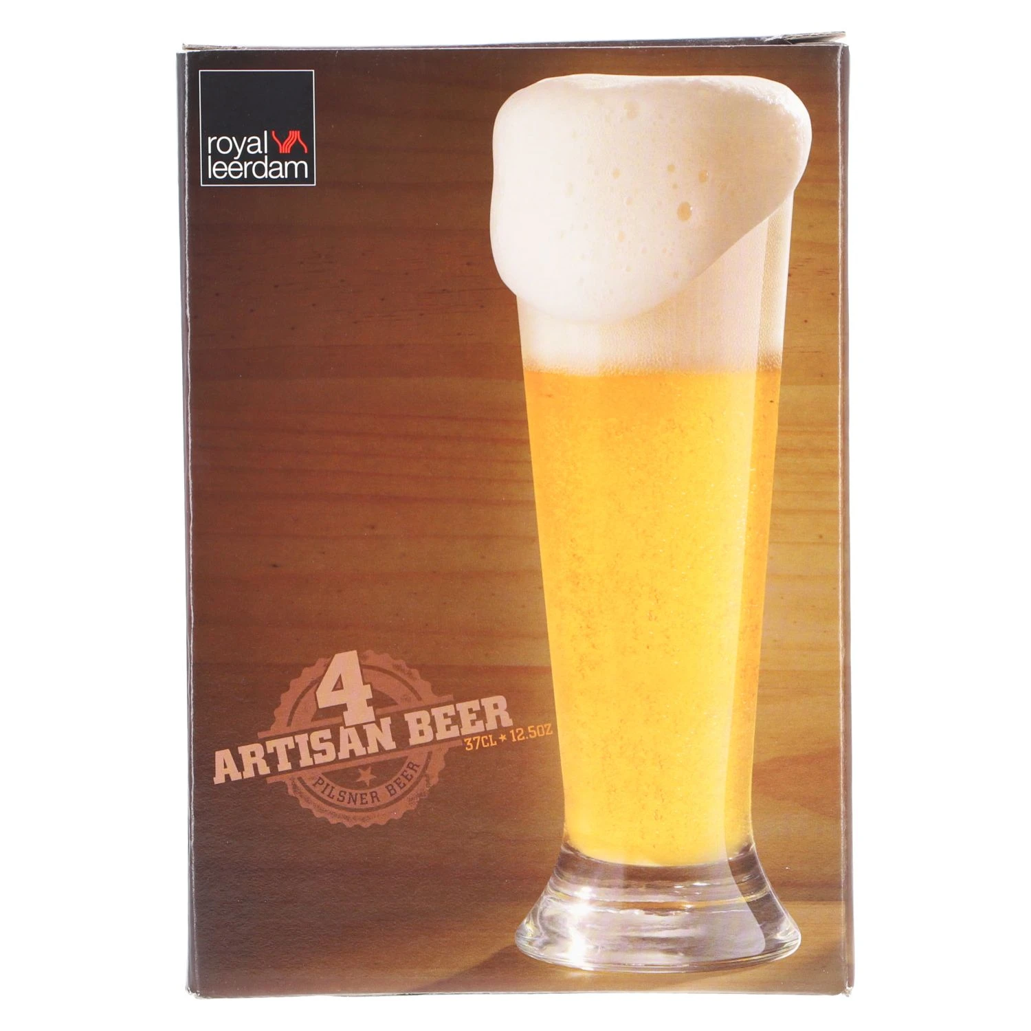 Royal Leerdam Bierglas Pilsner 4 Stuks 4 Royal Leerdam Bierglas Pilsner 4 Stuks - Afbeelding 2