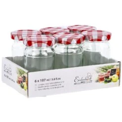 Weck Potjes 6 Stuks 107 Ml -Keukenbenodigdheden Winkel 40653e10720b3b79d062c2317c42f54a