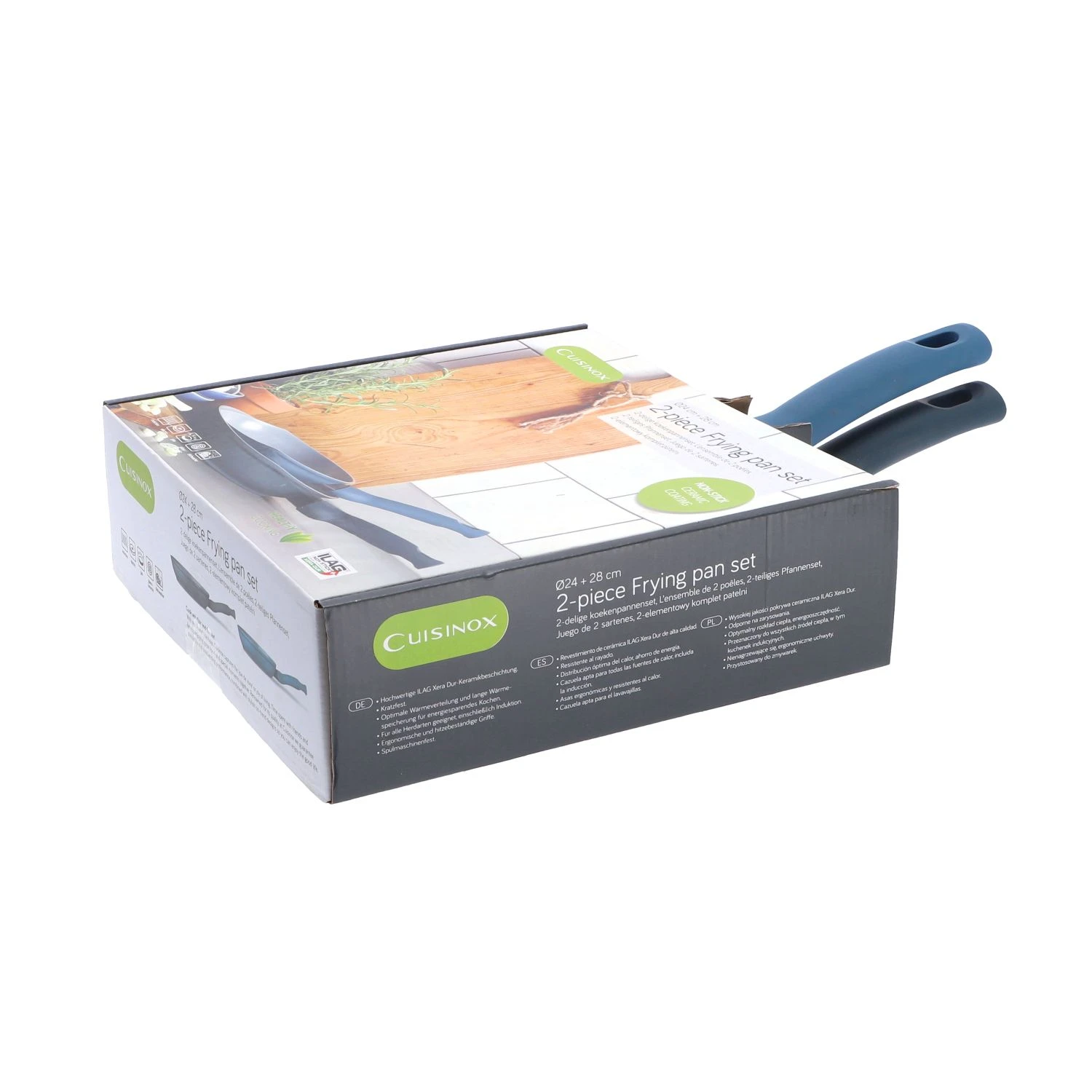 Cuisinox Koekenpannen Set 2 Delig Denim Blues 5 Cuisinox Koekenpannen Set 2 Delig Denim Blues - Afbeelding 3