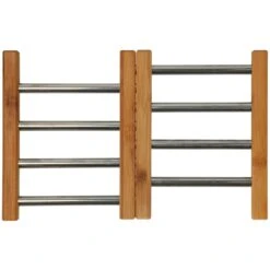 Onderzetter RVS Met Bamboe 21,5 X 22 Cm -Keukenbenodigdheden Winkel 9bd82492973ec95fe7651d6985050300