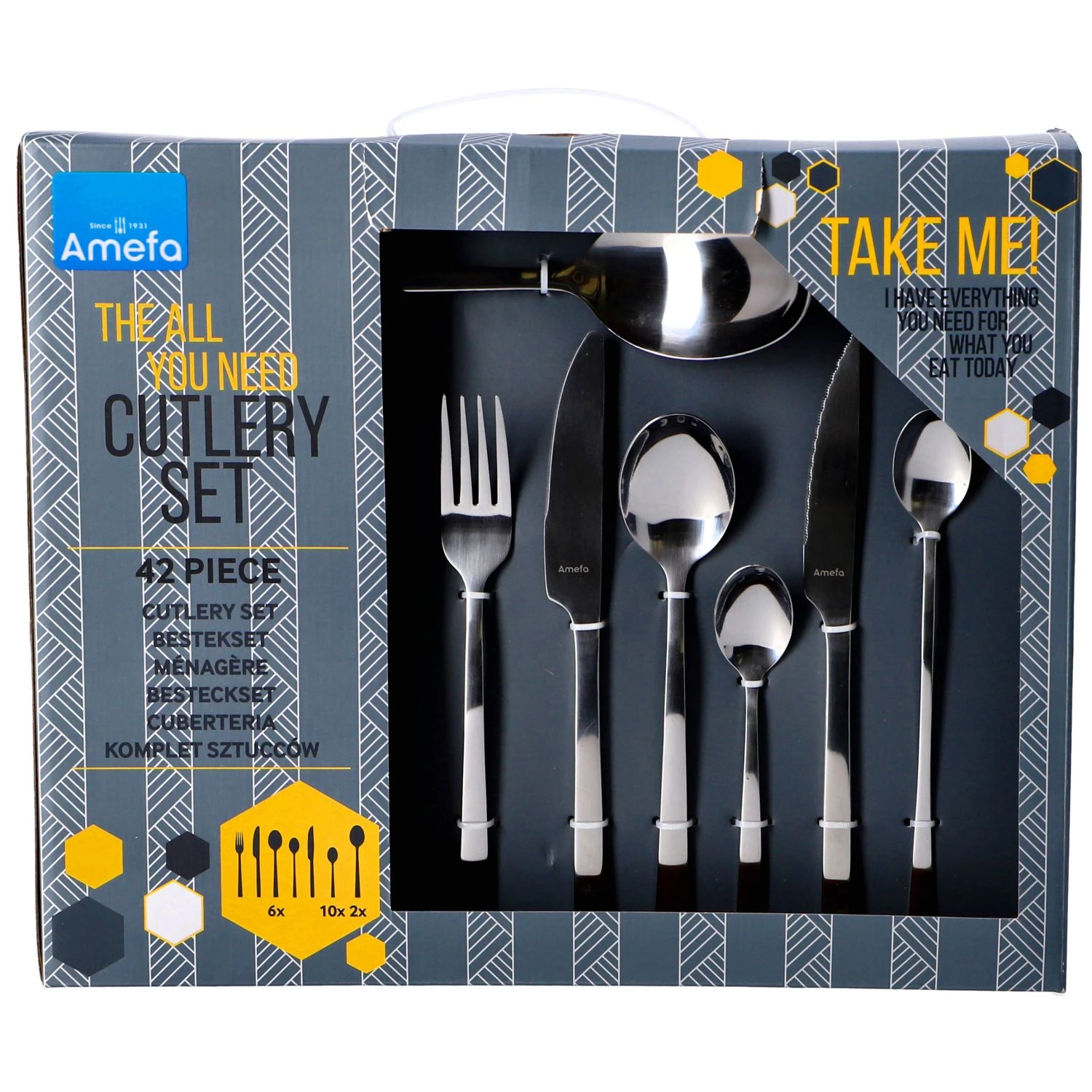 Amefa Bestekset Manille 42 Delig 6 Amefa Bestekset Manille 42 Delig - Afbeelding 4